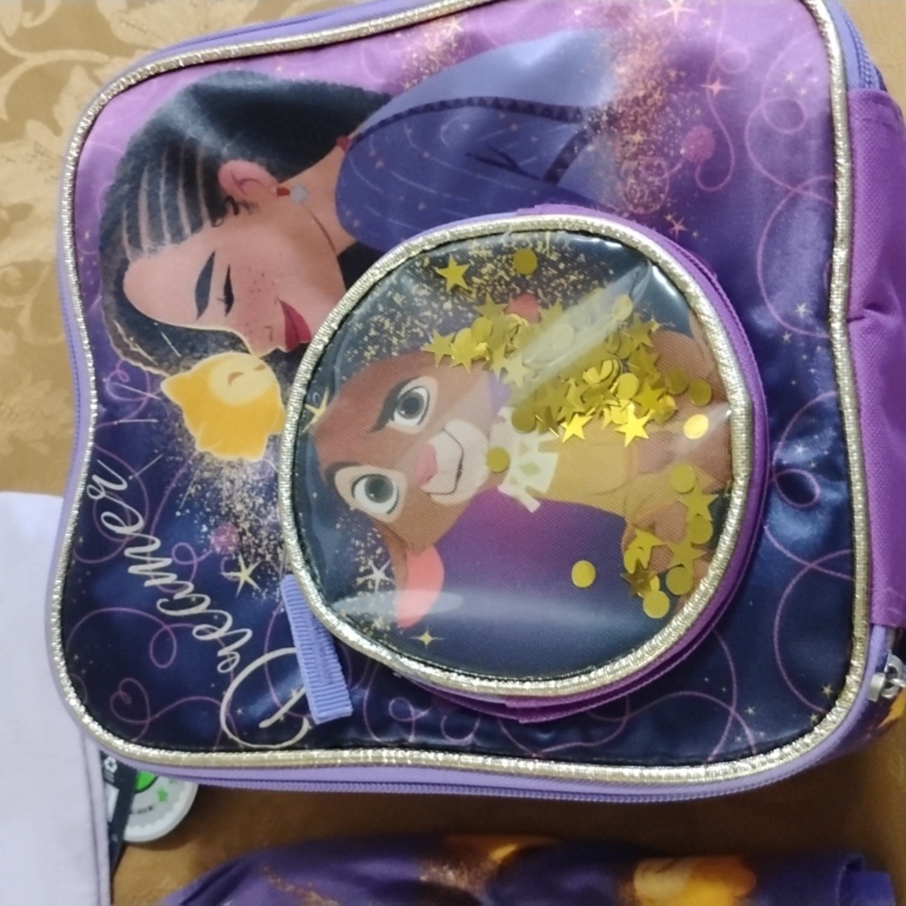 Disney Make A Wish Pajama Set - Yellow and Purple With A Lunch Box - Picture 5 of 7